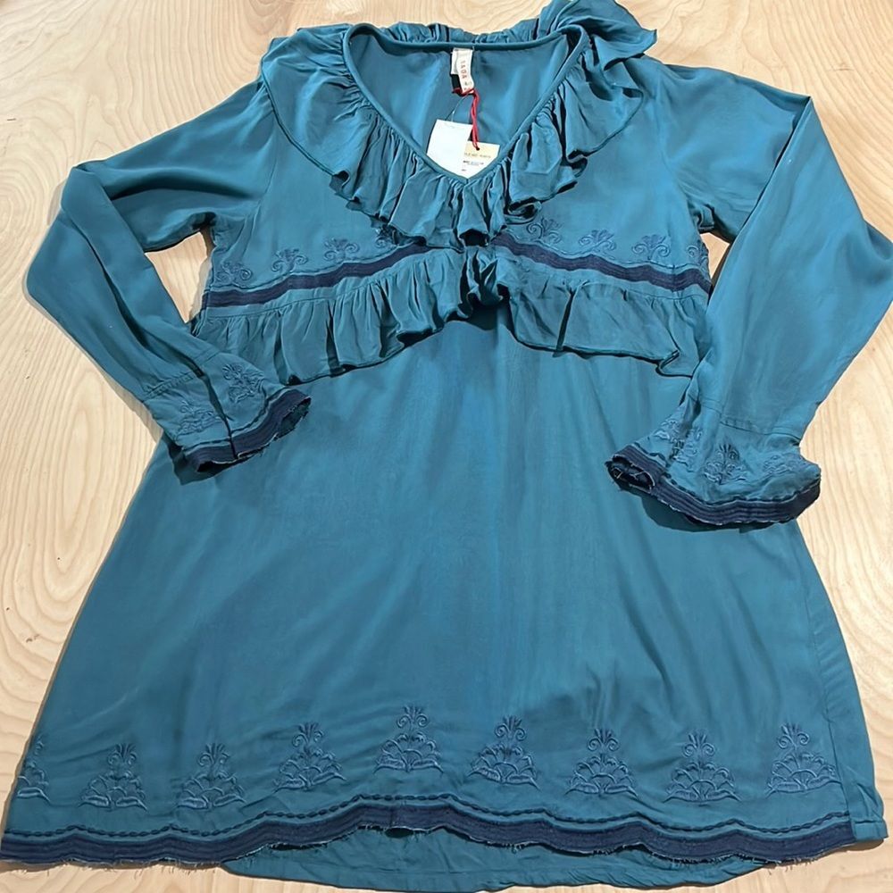 Raga embroidered long sleeve dress size large
